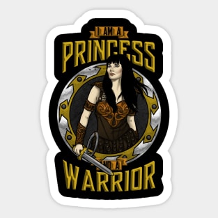 A princess and a warrior Sticker